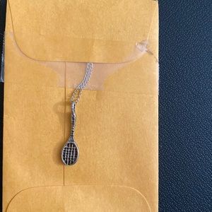 Silver necklace and pendant